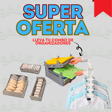 !MEGA COMBO ORGANIZADORES DE CLOSET¡